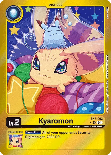 Digimon TCG Card EX7-003_P1 Kyaromon