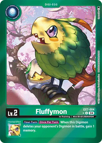 Digimon TCG Card EX7-004_P1 Fluffymon