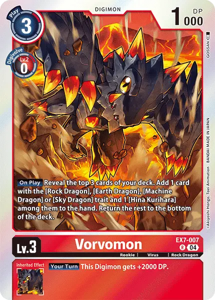 Digimon TCG Card EX7-007 Vorvomon