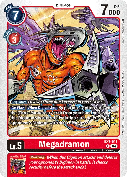 Digimon TCG Card 'EX7-011' 'Megadramon'