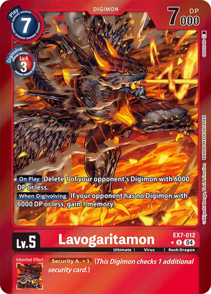 Digimon TCG Card EX7-012_P1 Lavogaritamon