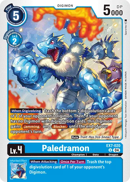 Digimon TCG Card 'EX7-020' 'Paledramon'