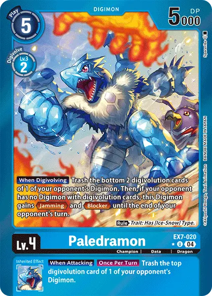 Digimon TCG Card EX7-020_P1 Paledramon