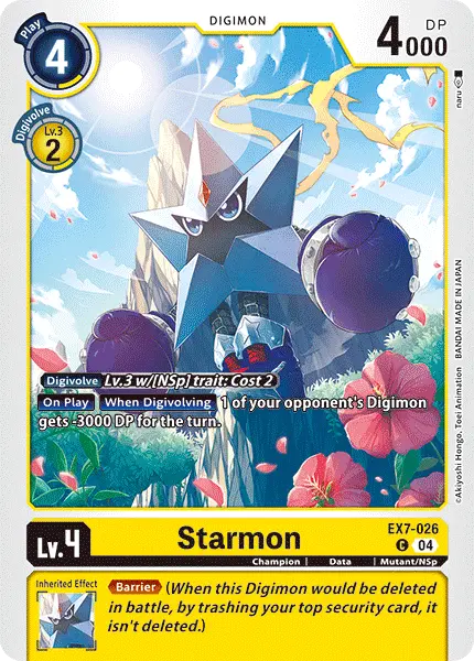 Digimon TCG Card EX7-026 Starmon