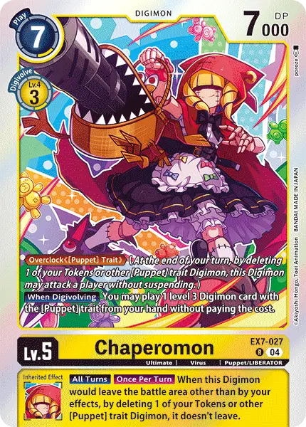 Digimon TCG Card 'EX7-027' 'Chaperomon'