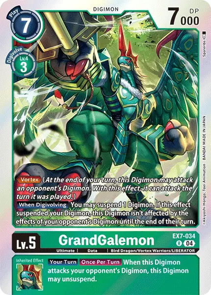 Digimon TCG Card 'EX7-034' 'GrandGalemon'