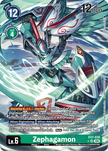 Digimon TCG Card 'EX7-036_P1' 'Zephagamon'