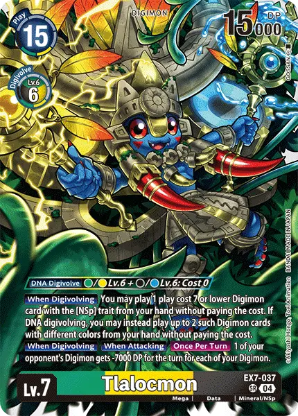 Digimon TCG Card EX7-037 Tlalocmon