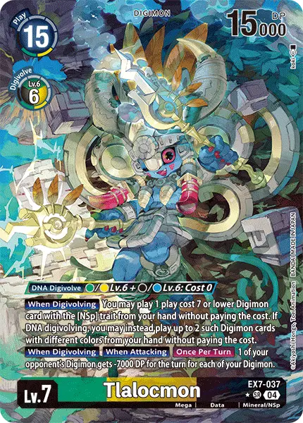 Digimon TCG Card 'EX7-037_P1' 'Tlalocmon'