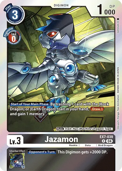 Digimon TCG Card 'EX7-039' 'Jazamon'