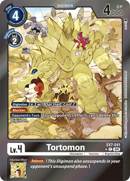 Digimon TCG Card EX7-041_P1 Tortomon