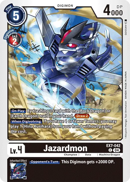 Digimon TCG Card EX7-042 Jazardmon