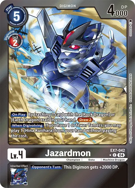 Digimon TCG Card EX7-042_P1 Jazardmon