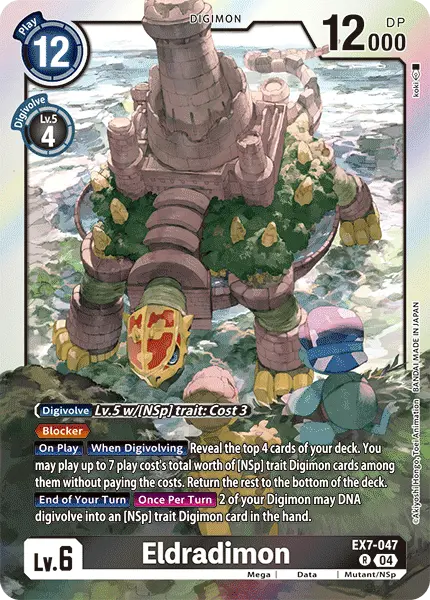 Digimon TCG Card EX7-047 Eldradimon