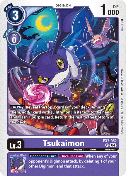 Digimon TCG Card EX7-052 Tsukaimon