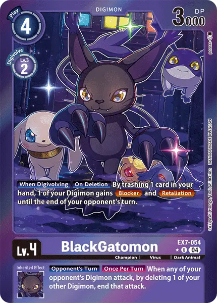 Digimon TCG Card EX7-054_P1 BlackGatomon