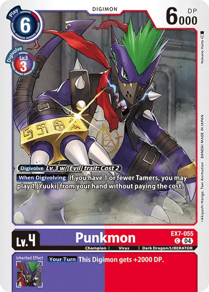 Digimon TCG Card 'EX7-055' 'Punkmon'