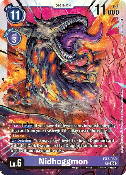 Digimon TCG Card 'EX7-060' 'Nidhoggmon'