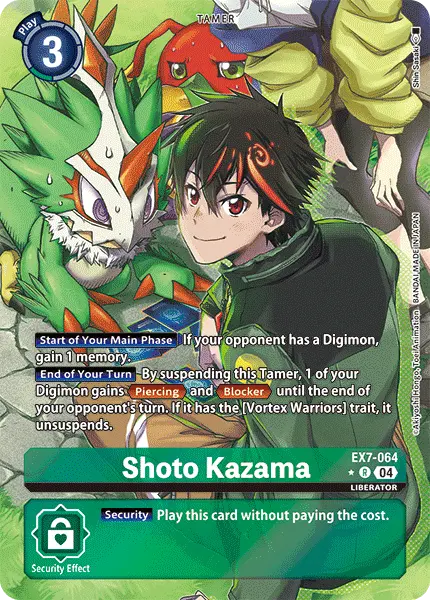 Digimon TCG Card 'EX7-064_P1' 'Shoto Kazama'