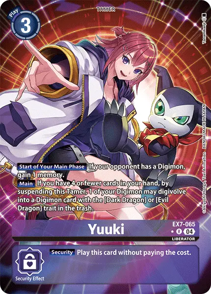 Digimon TCG Card 'EX7-065_P1' 'Yuuki'