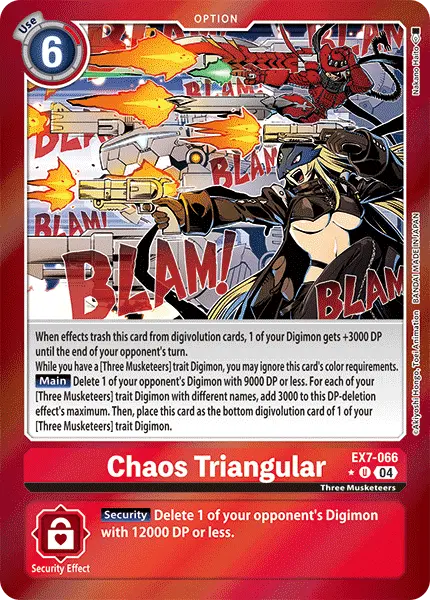 Digimon TCG Card EX7-066_P1 Chaos Triangular