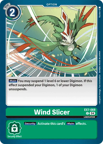 Digimon TCG Card 'EX7-069' 'Wind Slicer'