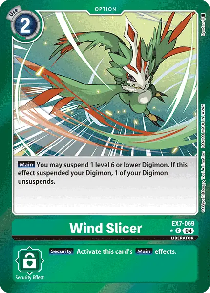 Digimon TCG Card 'EX7-069_P1' 'Wind Slicer'