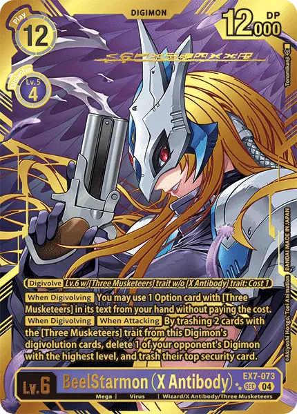 Digimon TCG Card EX7-073_P2 Beelstarmon (X Antibody)