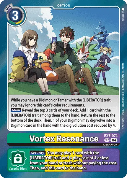 Digimon TCG Card EX7-074 Vortex Resonance