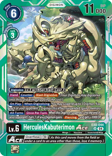 Digimon TCG Card 'EX8-044' 'HerculesKabuterimon'
