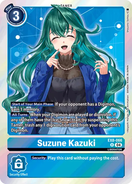 Digimon TCG Card 'EX8-066' 'Suzune Kazuki'