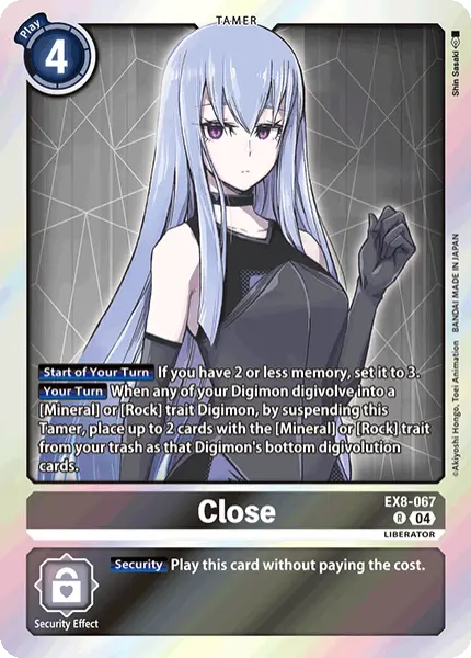 Digimon TCG Card 'EX8-067' 'Close'