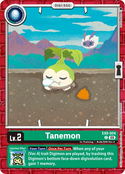 Digimon TCG Card 'EX9-004' 'Tanemon'