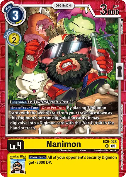 Digimon TCG Card 'EX9-028' 'Nanimon'