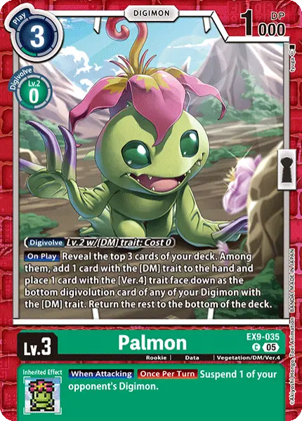 Digimon TCG Card 'EX9-035' 'Palmon'