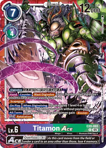 Deck Titamon - 2nd with preview of card EX9-065