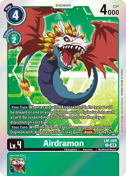 Digimon TCG Card 'LM-009' 'Airdramon'