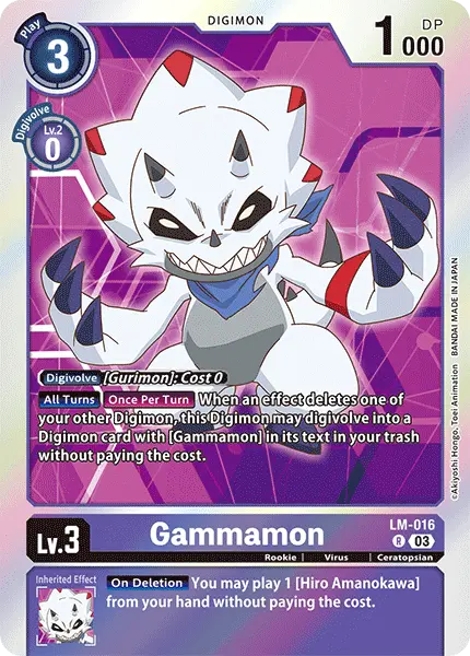 Digimon TCG Card LM-016 Gammamon