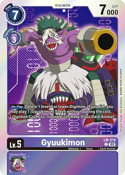 Digimon TCG Card LM-018 Gyukimon