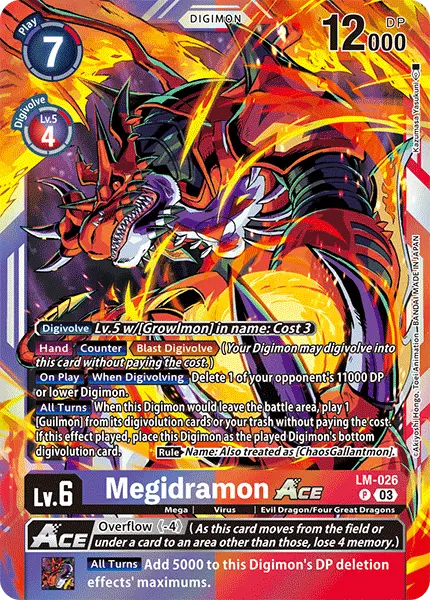 Digimon TCG Card 'LM-026' 'Megidramon'