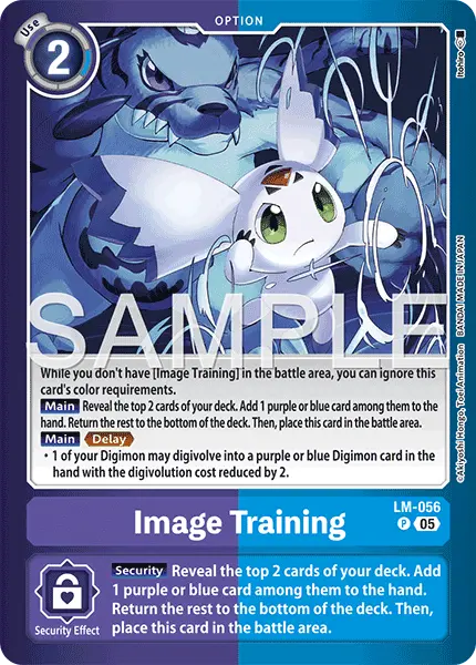 Digimon TCG Card 'LM-056' 'Image Training'