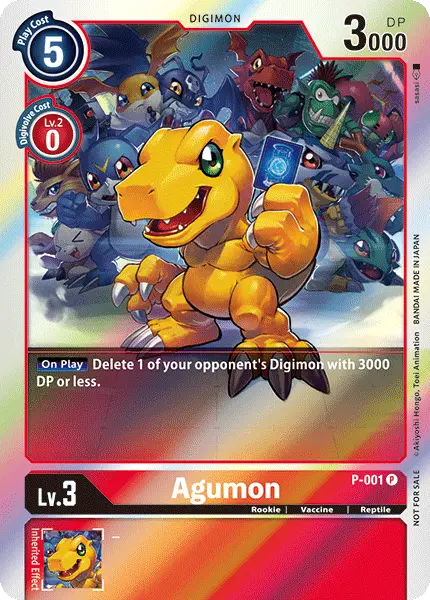 Digimon TCG Card P-001 Agumon