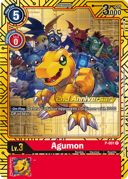 Digimon TCG Card 'P-001_P2' 'Agumon'