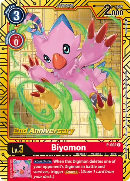 Digimon TCG Card P-002_P1 Biyomon