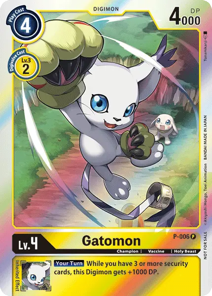 Digimon TCG Card P-006 Gatomon