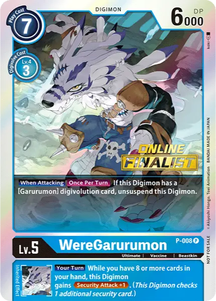 Digimon TCG Card 'P-008_P2' 'Weregarurumon'