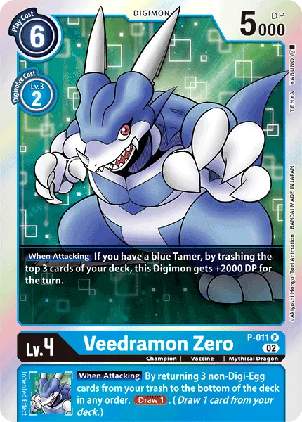 Digimon TCG Card P-011_P2 Veedramon Zero