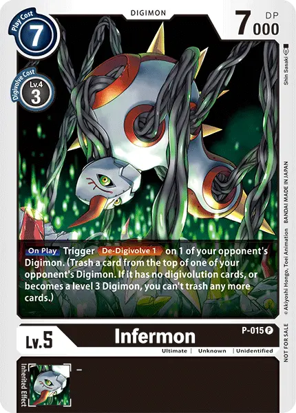 Digimon TCG Card 'P-015' 'Infermon'