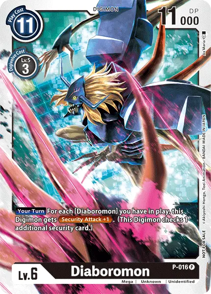 Digimon TCG Card 'P-016' 'Diaboromon'