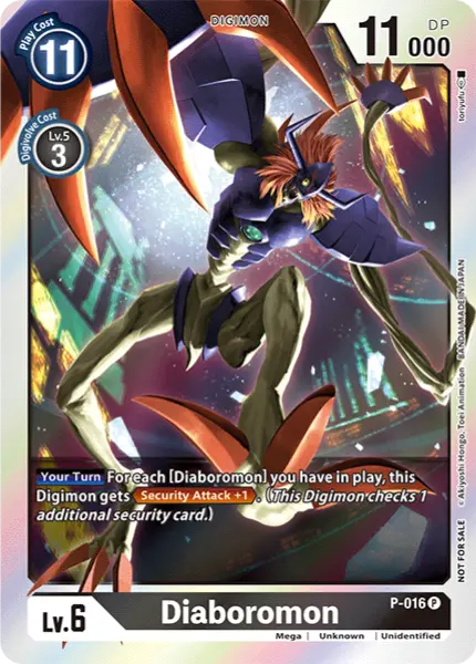 Digimon TCG Card P-016_P4 Diaboromon